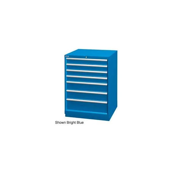 Lista International Lista 28-1/4"W Drawer Cabinet, 7 Drawer, 156 Compart - Classic Blue, Master Keyed XSSC0900-0702CBMA - main